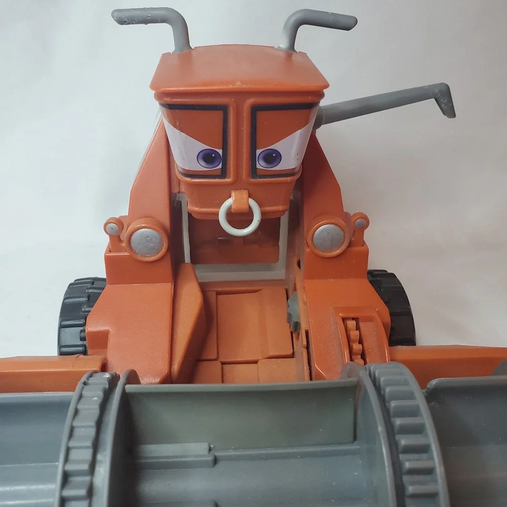 Disney Pixar Cars Chase And Change Frank The Combine Toy with Bin!
